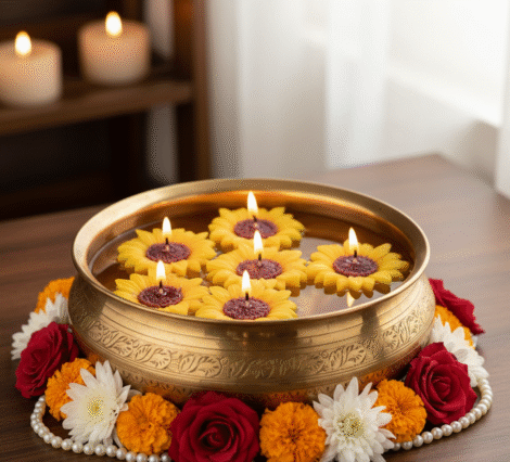 Sunflower Candle Set Of 6